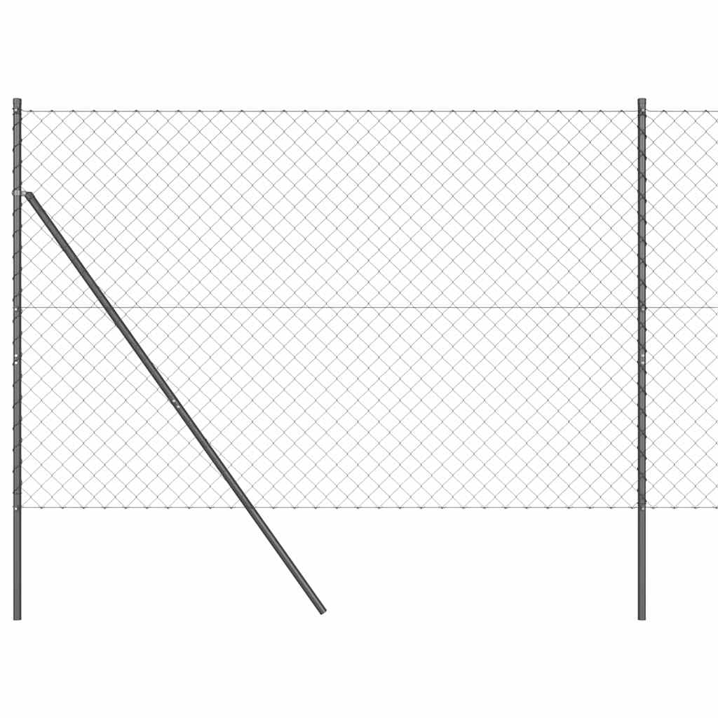 Láncssoros kerítés talajfix 10 x 1,5 m PVC-bevonatos acél Háló