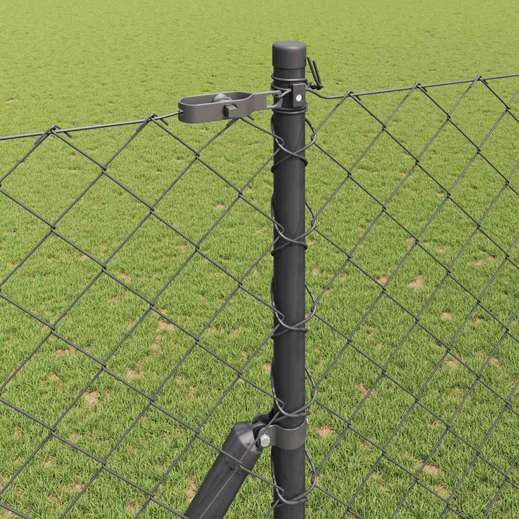 Láncssoros kerítés talajfix 25 x 1,5 m PVC-bevonatos acél Háló