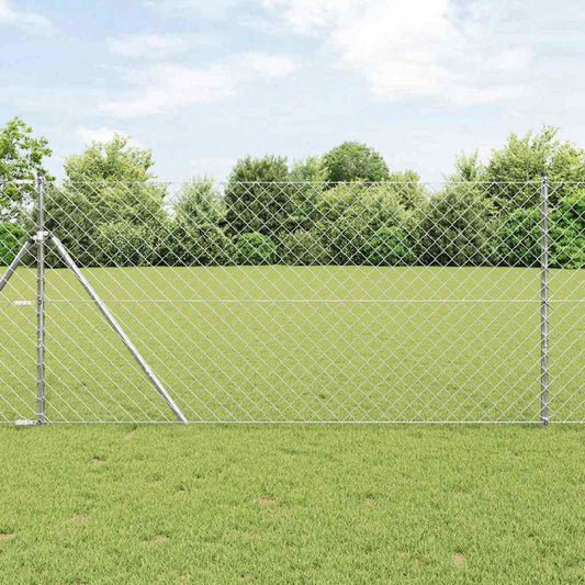 Láncssoros kerítés talajfix 25 x 1 m Horganyzott Acél Ezüst