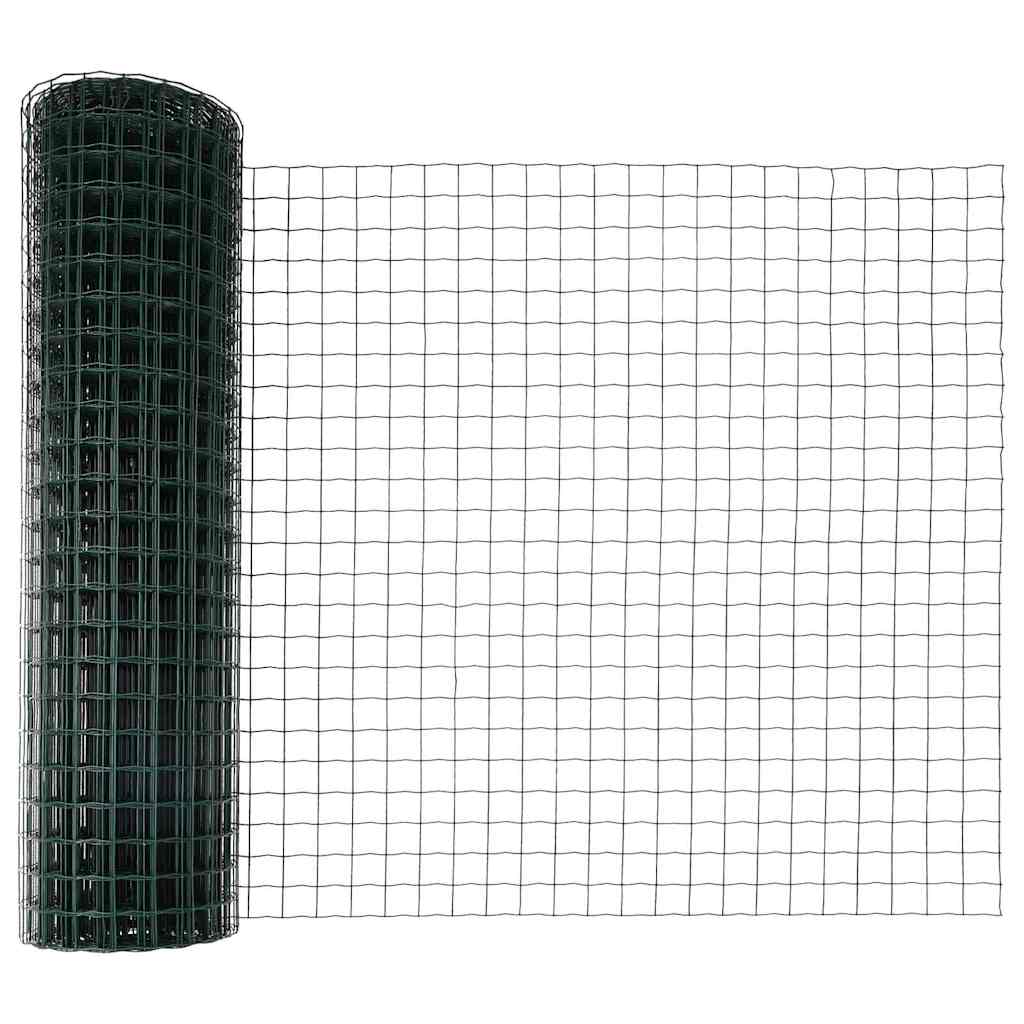 Euro Kerítés Talaj Rögzítő 10 x 1,4 m PVC-bevonatos acél Zöld