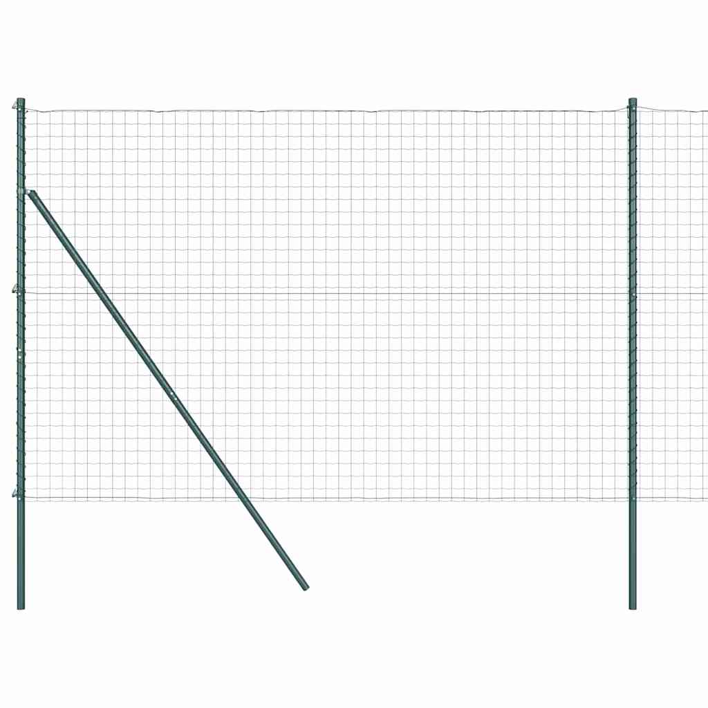Euro Kerítés Talaj Rögzítő 10 x 1,5 m PVC-bevonatos acél Zöld