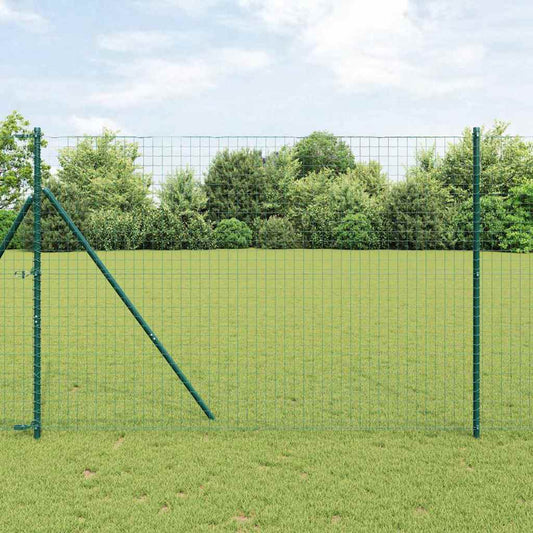 Euro Kerítés Talaj Rögzítő 10 x 1,6 m PVC-bevonatos acél Zöld