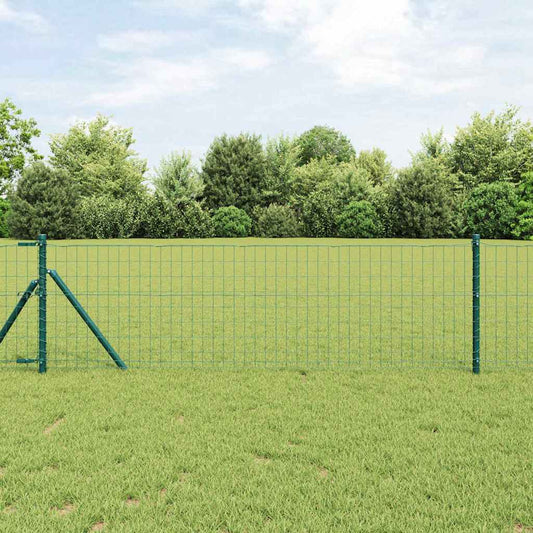 Euro Kerítés Talaj Rögzítő 10 x 0,6 m PVC-bevonatos acél Zöld