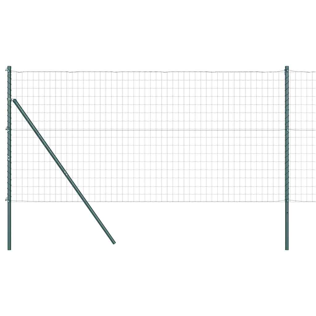 Euro Kerítés Talaj Rögzítő 10 x 1,4 m PVC-bevonatos acél Zöld