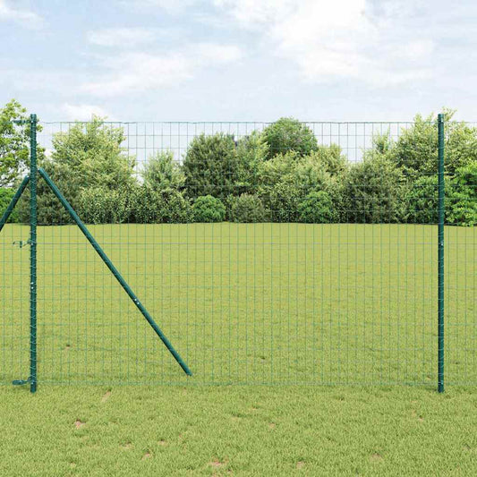 Euro Kerítés Talaj Rögzítő 10 x 1,5 m PVC-bevonatos acél Zöld