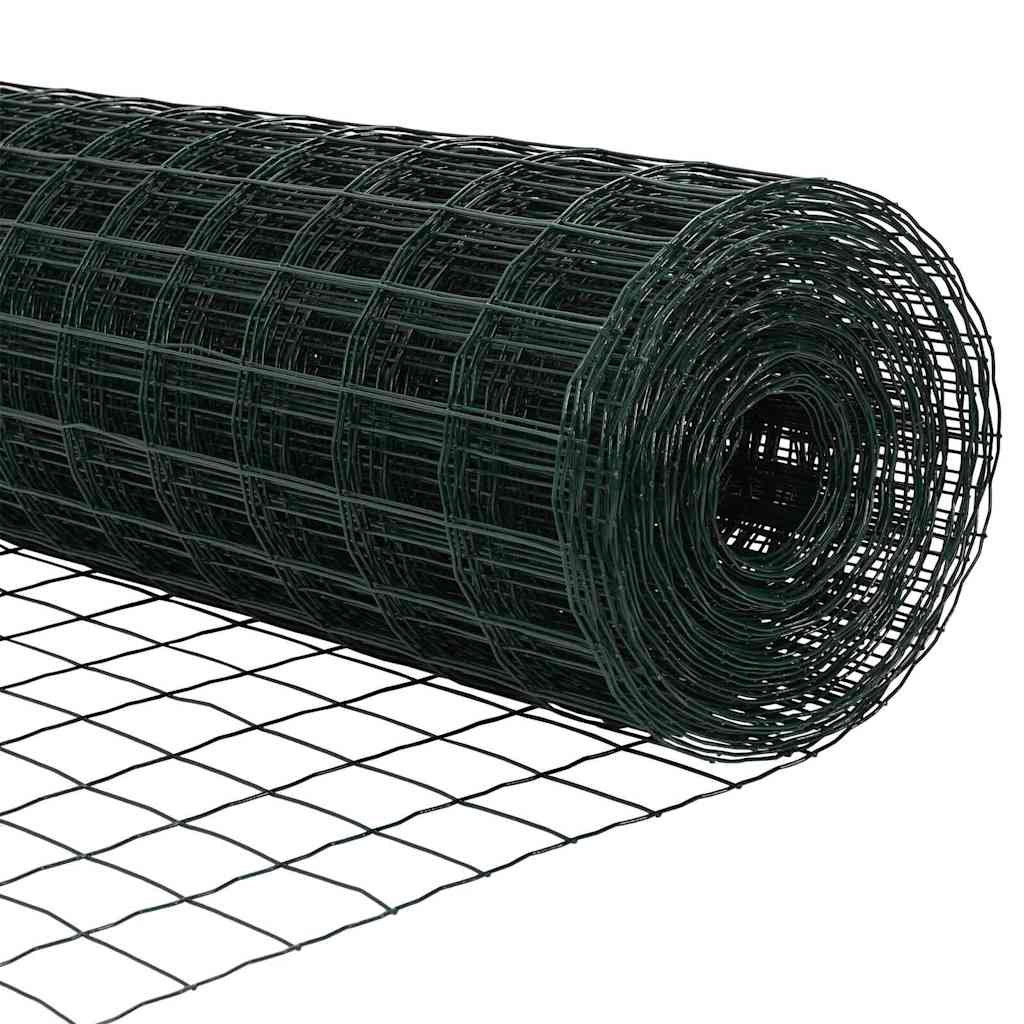 Euro Kerítés Talaj Rögzítő 10 x 1,6 m PVC-bevonatos acél Zöld