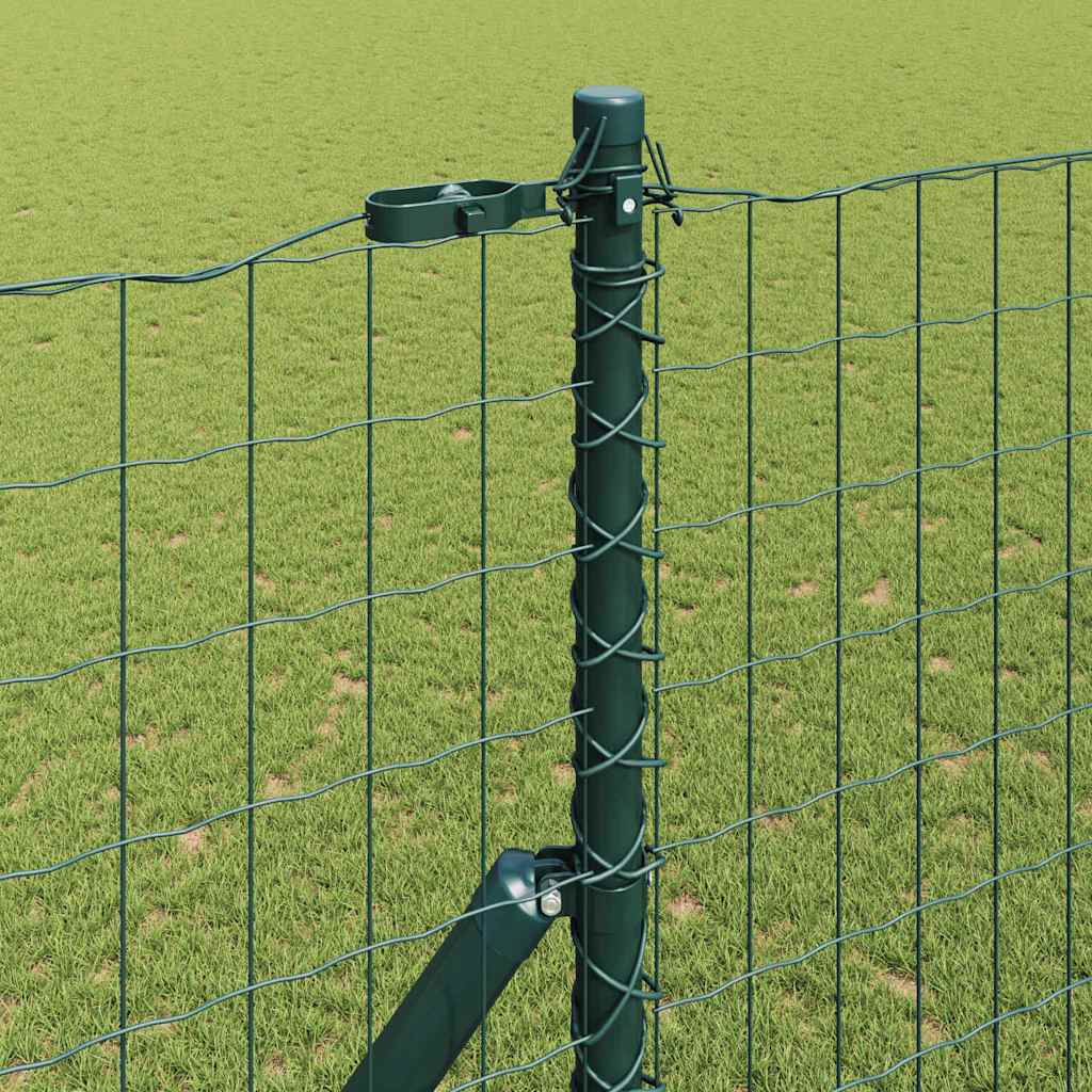 Euro Kerítés Talaj Rögzítő 10 x 1,6 m PVC-bevonatos acél Zöld