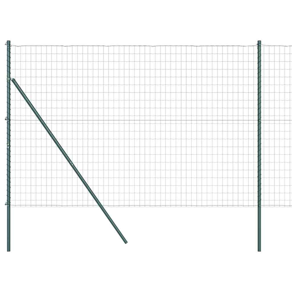 Euro Kerítés Talaj Rögzítő 10 x 1,6 m PVC-bevonatos acél Zöld