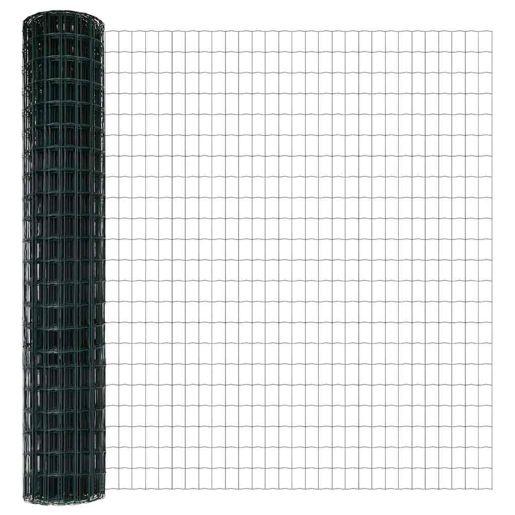 Euro Kerítés Talaj Rögzítő 10 x 1,6 m PVC-bevonatos acél Zöld