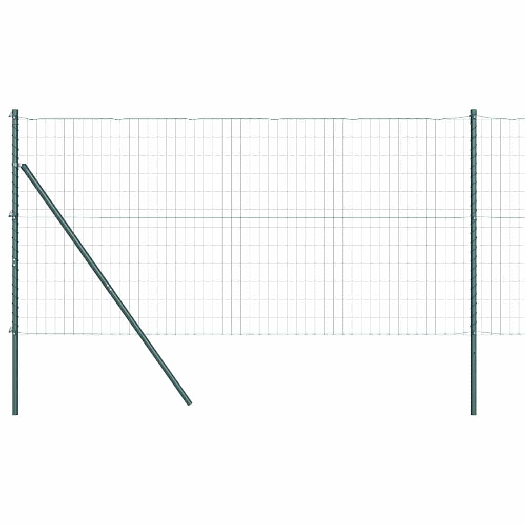 Euro Kerítés Talaj Rögzítő 10 x 1 m PVC-bevonatos acél Zöld