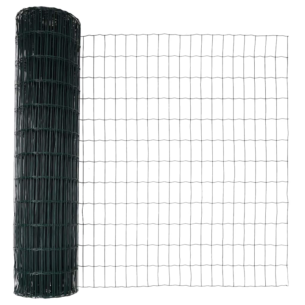 Euro Kerítés Talaj Rögzítő 10 x 1 m PVC-bevonatos acél Zöld