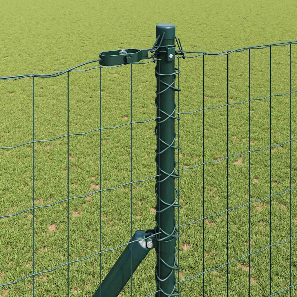 Euro Kerítés Talaj Rögzítő 10 x 1,5 m PVC-bevonatos acél Zöld