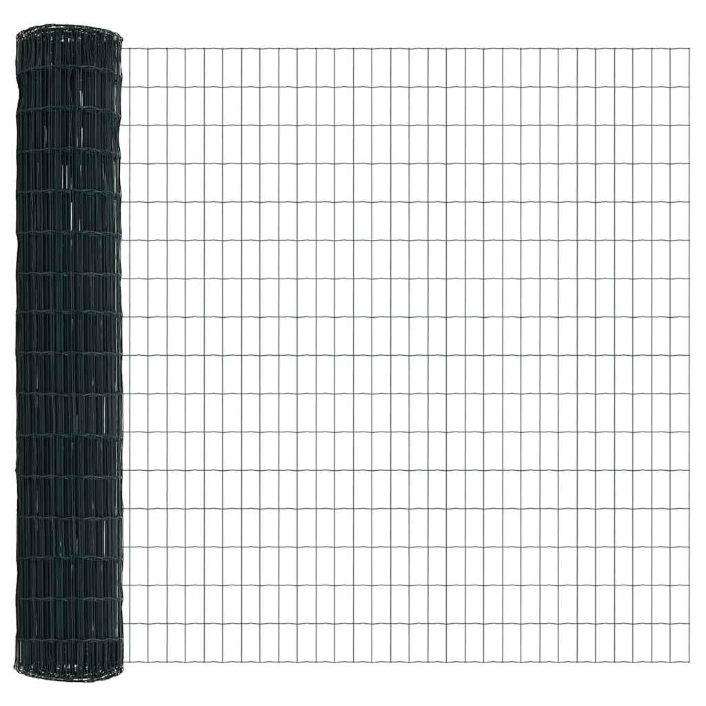 Euro Kerítés Talaj Rögzítő 10 x 1,5 m PVC-bevonatos acél Zöld
