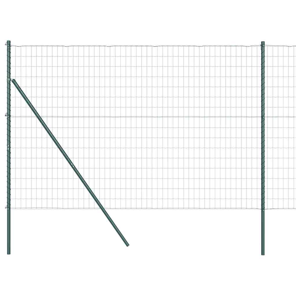 Euro Kerítés Talaj Rögzítő 10 x 1,6 m PVC-bevonatos acél Zöld