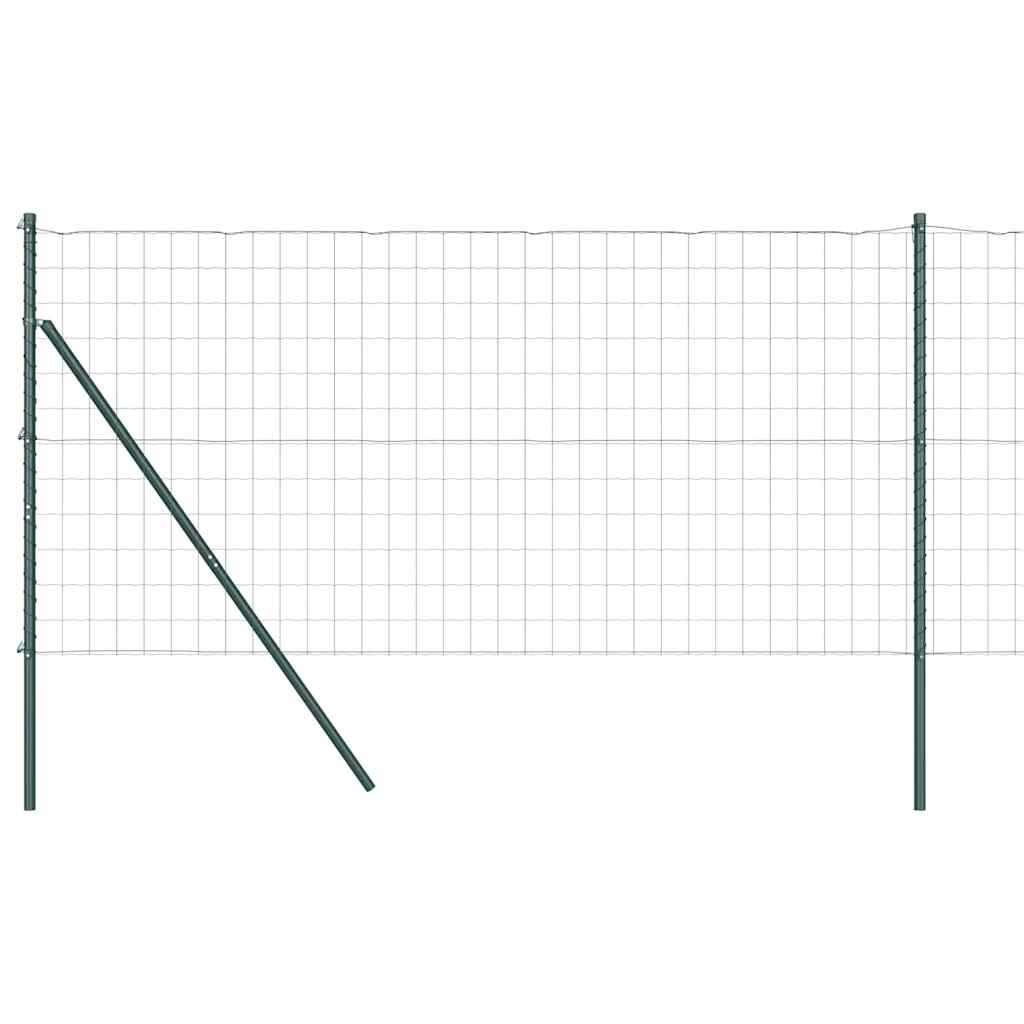 Euro Kerítés Talaj Rögzítő 10 x 1,4 m PVC-bevonatos acél Zöld