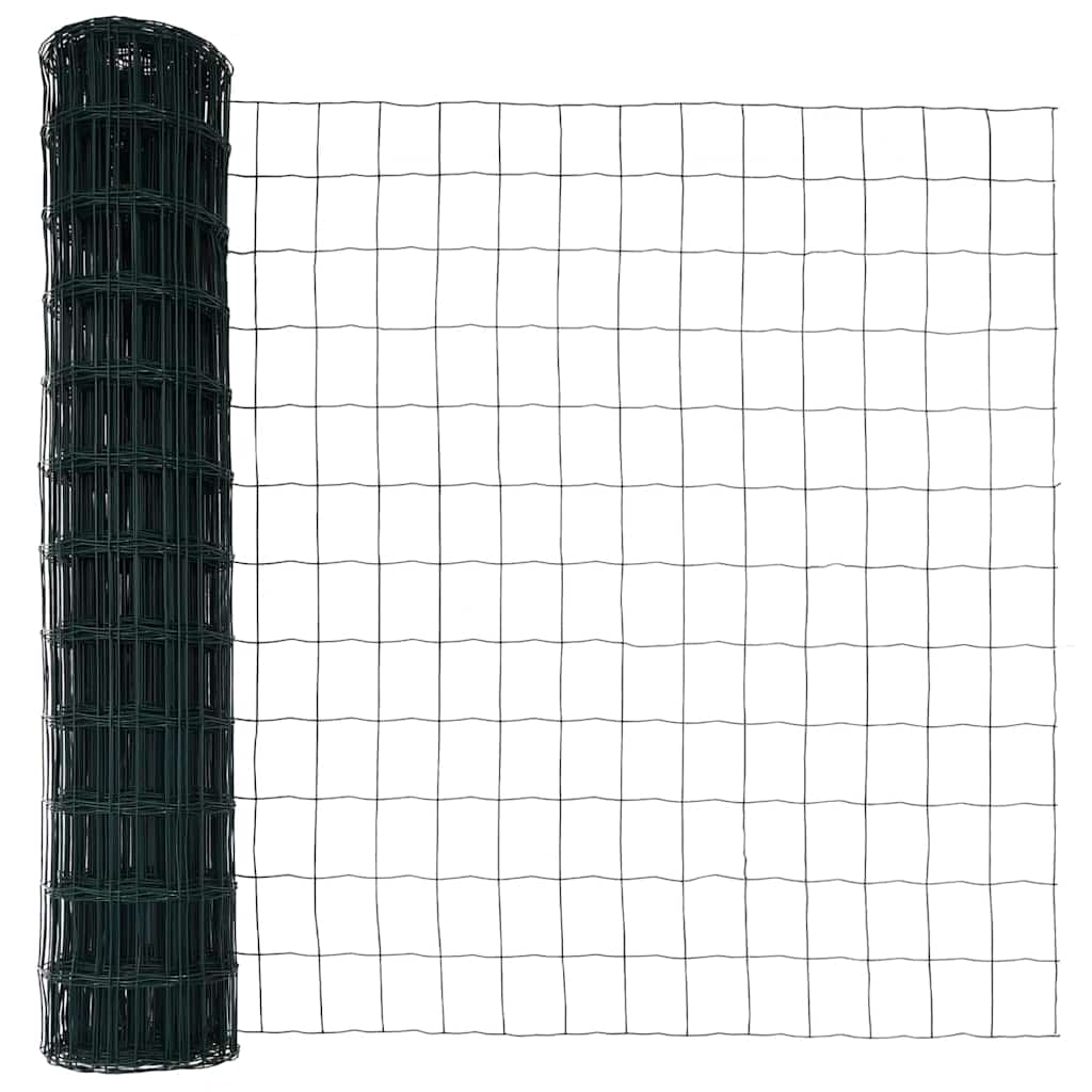 Euro Kerítés Talaj Rögzítő 10 x 1,4 m PVC-bevonatos acél Zöld