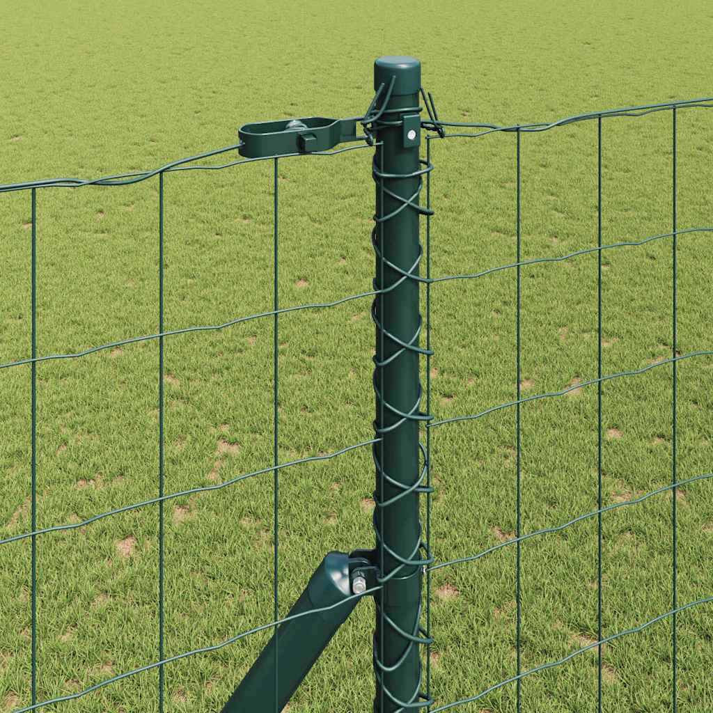 Euro Kerítés Talaj Rögzítő 10 x 1,5 m PVC-bevonatos acél Zöld