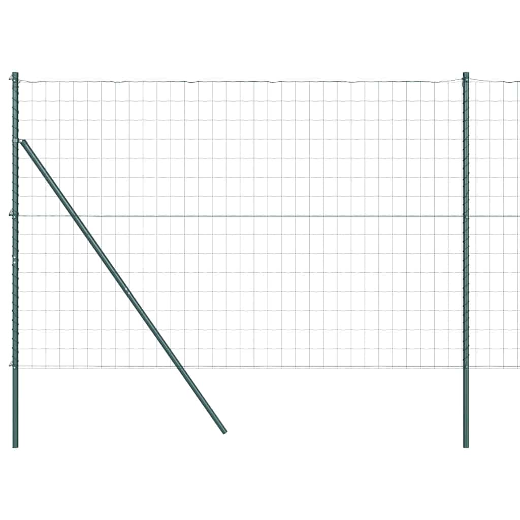 Euro Kerítés Talaj Rögzítő 10 x 1,6 m PVC-bevonatos acél Zöld