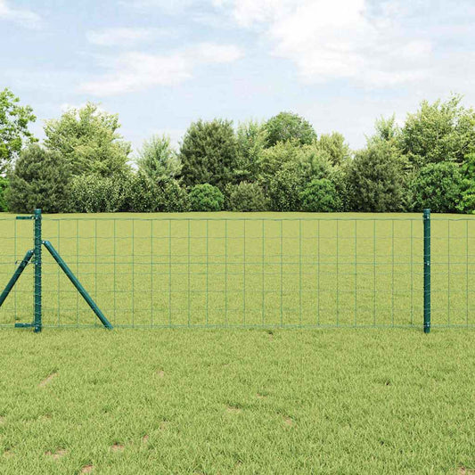 Euro Kerítés Talaj Rögzítő 10 x 0,4 m PVC-bevonatos acél Zöld