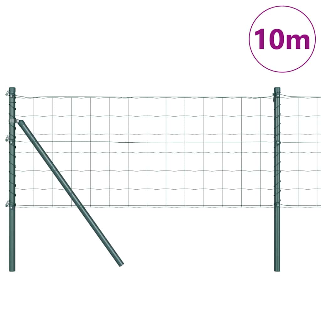 Euro Kerítés Talaj Rögzítő 10 x 0,4 m PVC-bevonatos acél Zöld