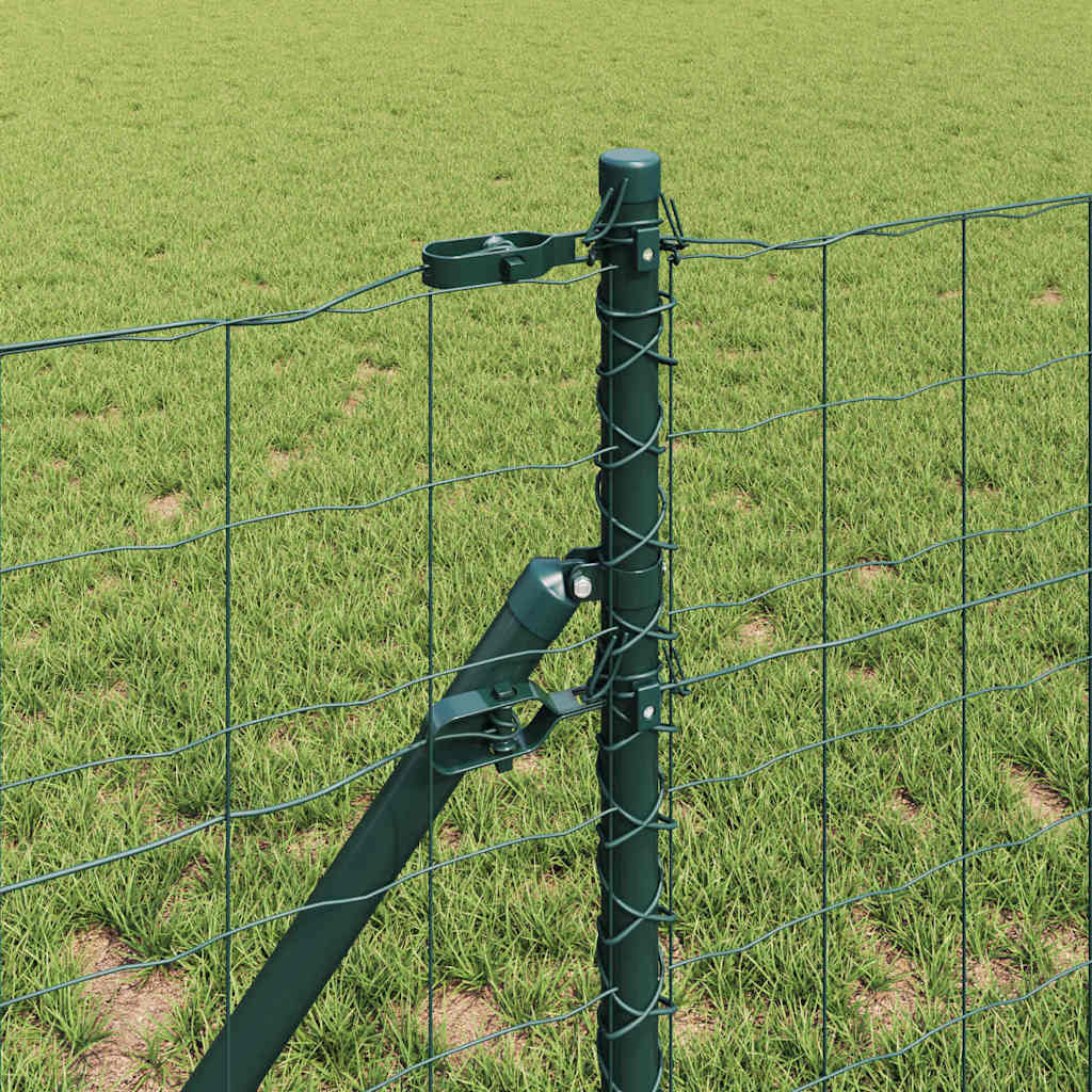 Euro Kerítés Talaj Rögzítő 10 x 0,8 m PVC-bevonatos acél Zöld