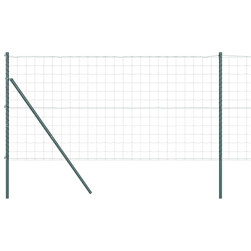 Euro Kerítés Talaj Rögzítő 10 x 1,2 m PVC-bevonatos acél Zöld