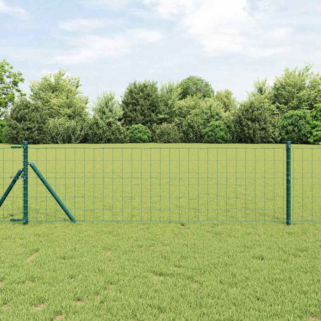 Euro Kerítés Talaj Rögzítő 50 x 0,6 m PVC-bevonatos acél Zöld