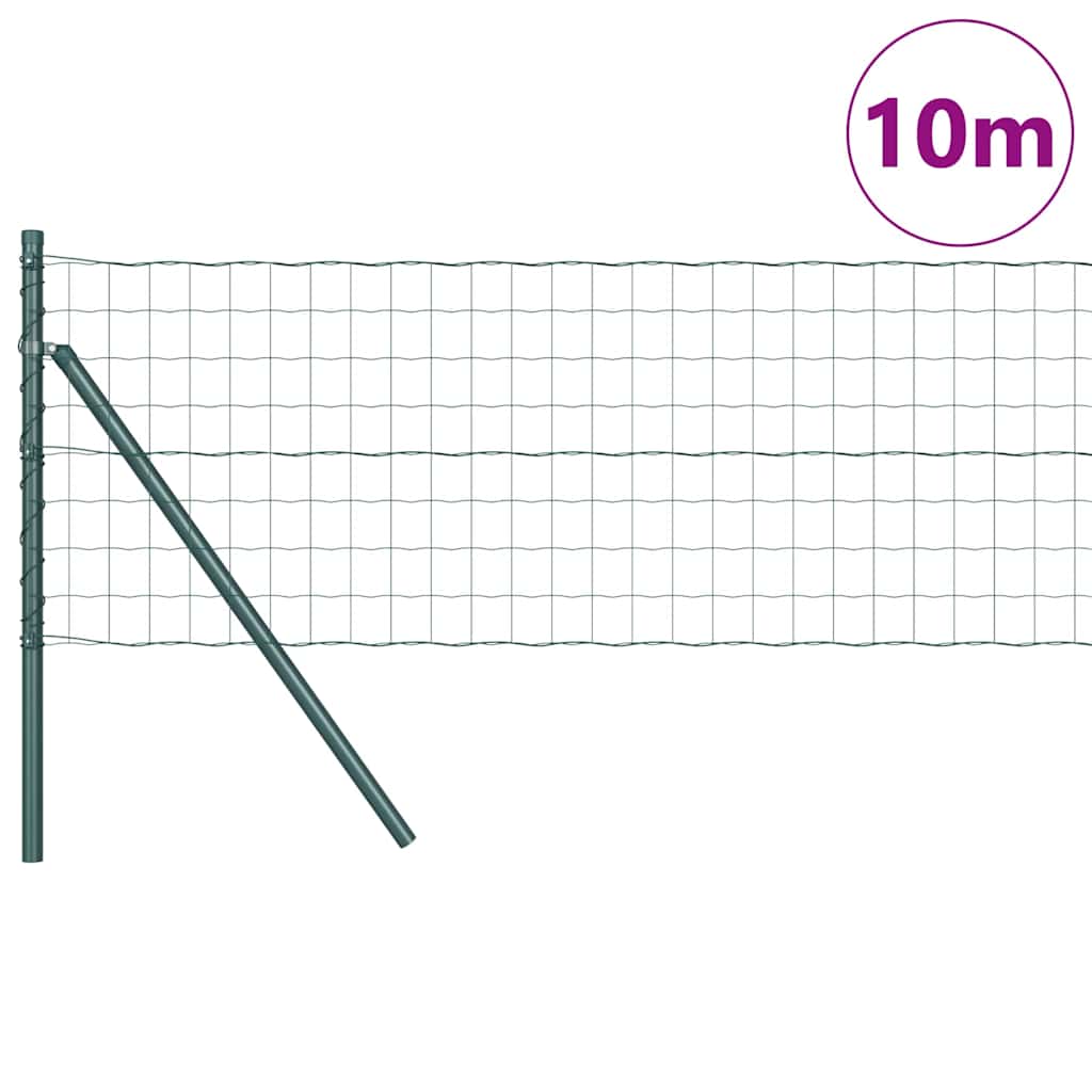 Euro Kerítés Talaj Rögzítő 10 x 0,8 m PVC-bevonatos acél Zöld
