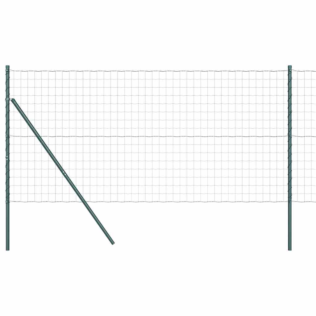 Euro Kerítés Talaj Rögzítő 10 x 1,4 m PVC-bevonatos acél Zöld