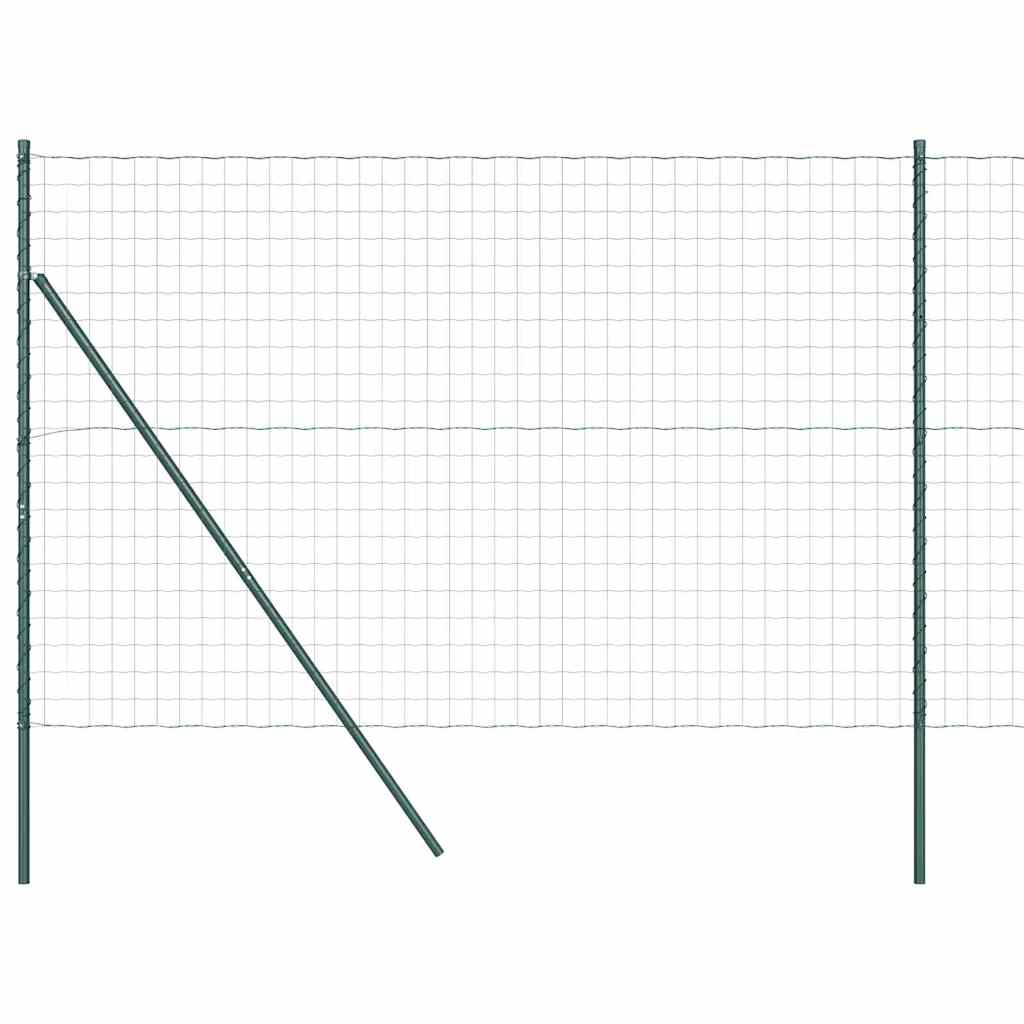 Euro Kerítés Talaj Rögzítő 10 x 1,6 m PVC-bevonatos acél Zöld