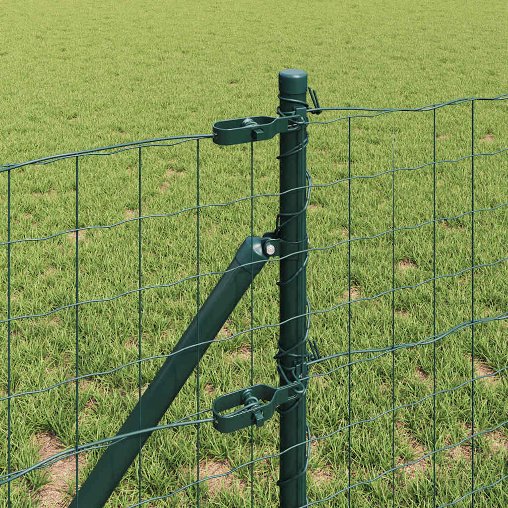 Euro Kerítés Talaj Rögzítő 25 x 0,8 m PVC-bevonatos acél Zöld