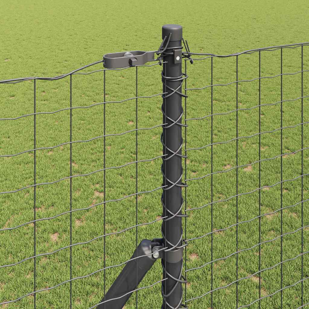 Euro Kerítés Talaj Rögzítő 10 x 1,5 m PVC-bevonatos acél Szürke