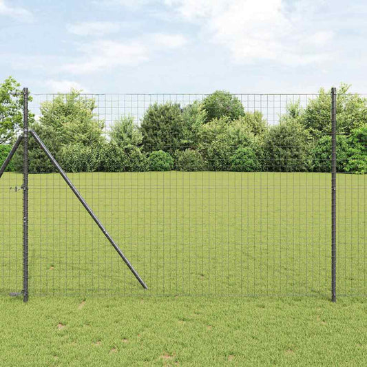 Euro Kerítés Talaj Rögzítő 10 x 1,6 m PVC-bevonatos acél Szürke
