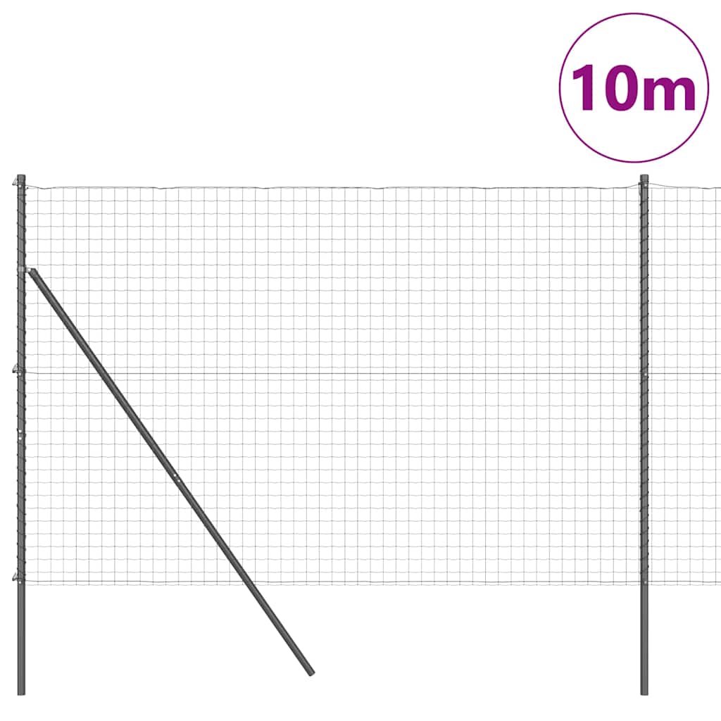 Euro Kerítés Talaj Rögzítő 10 x 1,6 m PVC-bevonatos acél Szürke