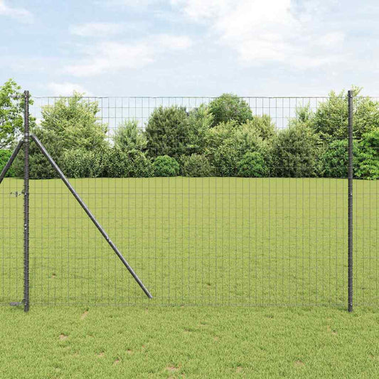 Euro Kerítés Talaj Rögzítő 10 x 1,6 m PVC-bevonatos acél Szürke