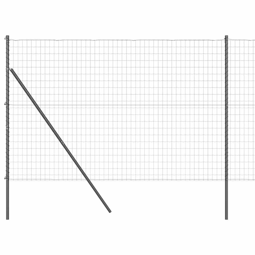 Euro Kerítés Talaj Rögzítő 10 x 1,6 m PVC-bevonatos acél Szürke