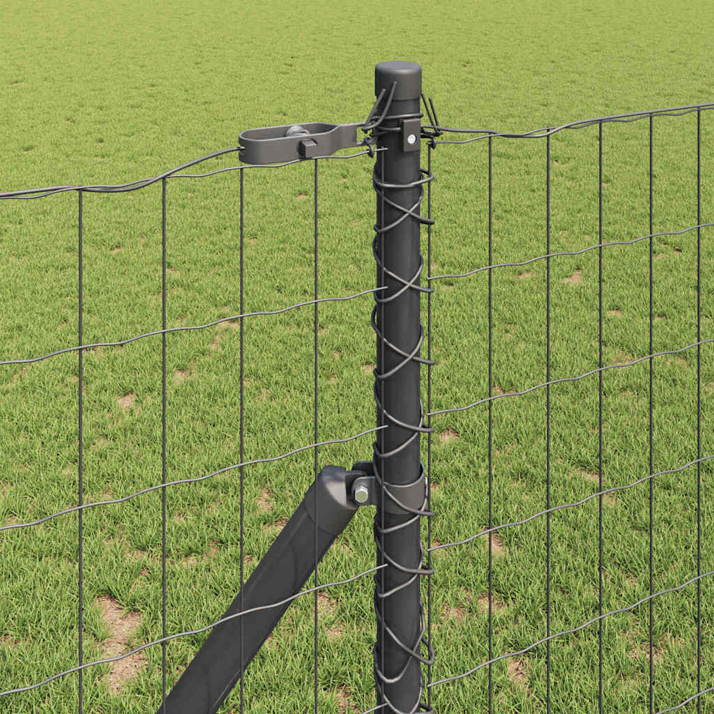 Euro Kerítés Talaj Rögzítő 10 x 1,2 m PVC-bevonatos acél Szürke