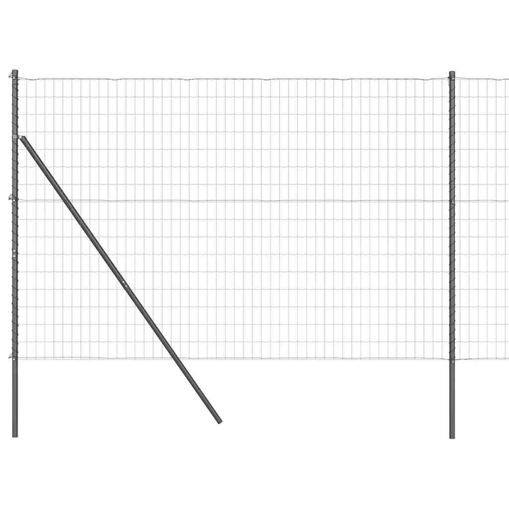 Euro Kerítés Talaj Rögzítő 10 x 1,5 m PVC-bevonatos acél Szürke