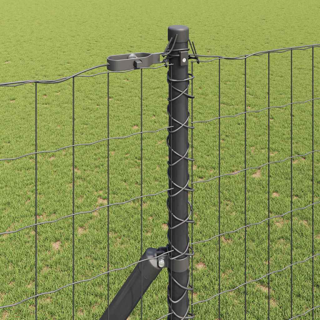 Euro Kerítés Talaj Rögzítő 10 x 1,6 m PVC-bevonatos acél Szürke