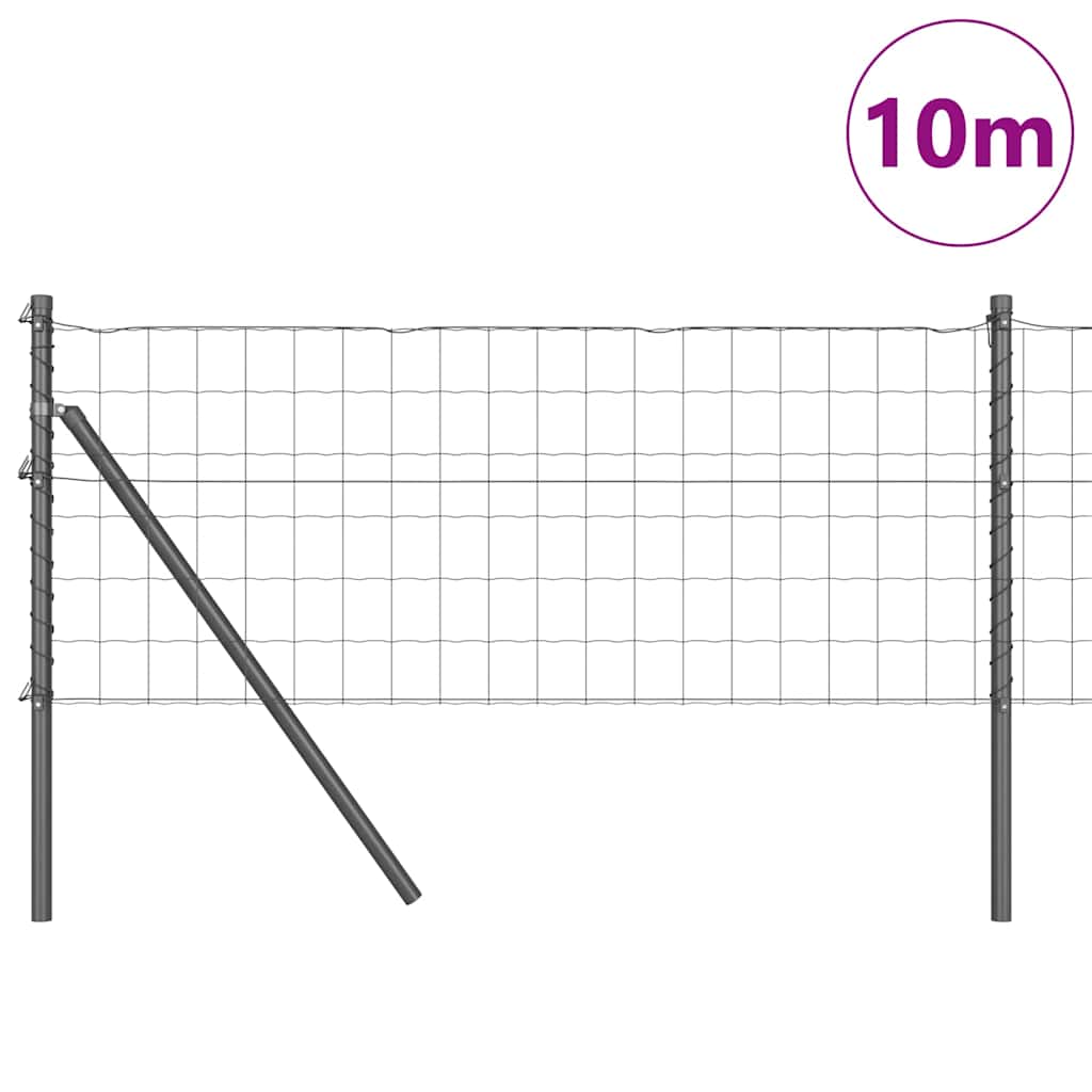 Euro Kerítés Talaj Rögzítő 10 x 0,4 m PVC-bevonatos acél Szürke