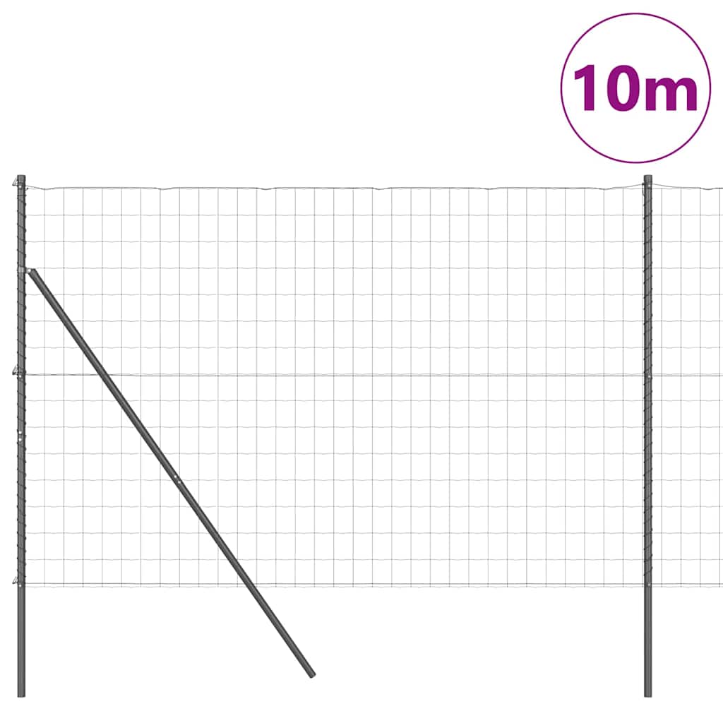 Euro Kerítés Talaj Rögzítő 10 x 1,5 m PVC-bevonatos acél Szürke