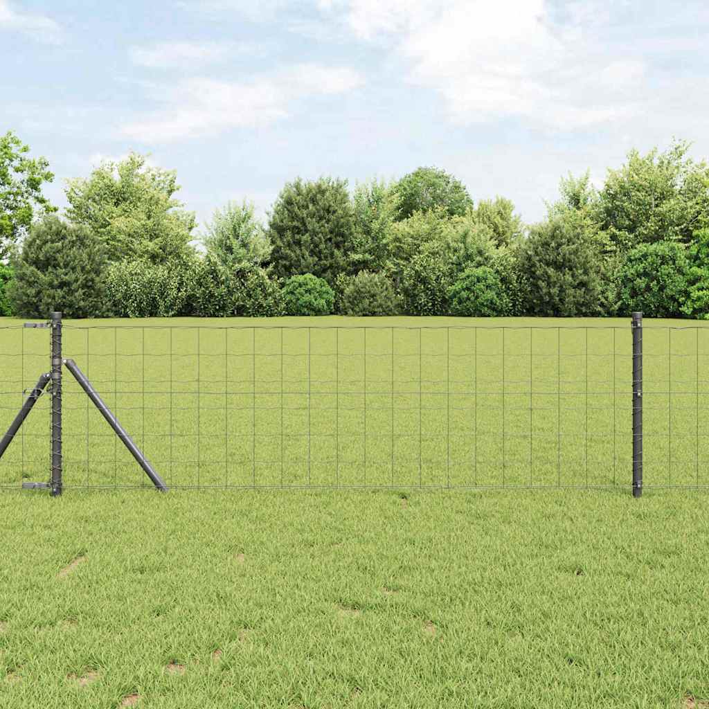 Euro Kerítés Talaj Rögzítő 10 x 0,6 m PVC-bevonatos acél Szürke