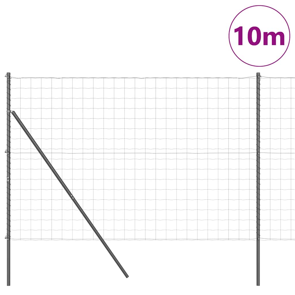 Euro Kerítés Talaj Rögzítő 10 x 1,5 m PVC-bevonatos acél Szürke