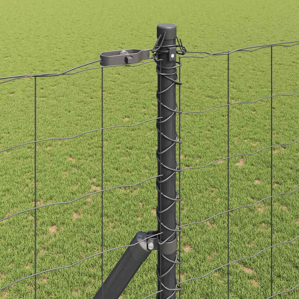Euro Kerítés Talaj Rögzítő 10 x 1,6 m PVC-bevonatos acél Szürke