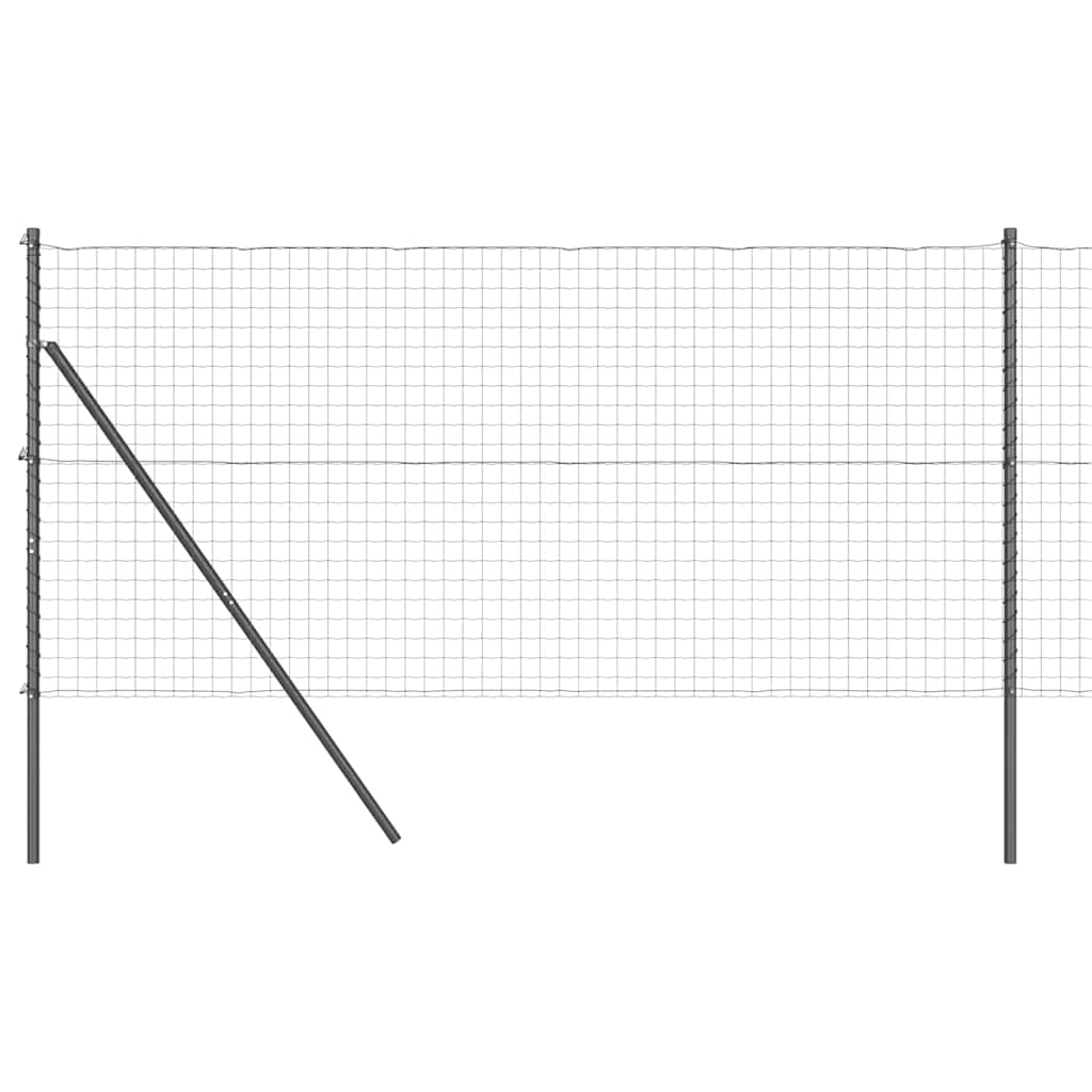 Euro Kerítés Talaj Rögzítő 25 x 1,2 m PVC-bevonatos acél Szürke