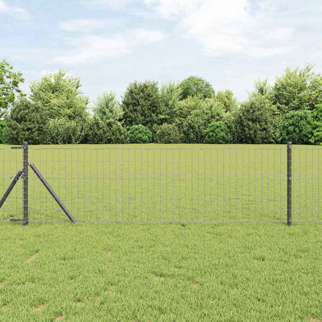 Euro Kerítés Talaj Rögzítő 25 x 0,6 m PVC-bevonatos acél Szürke