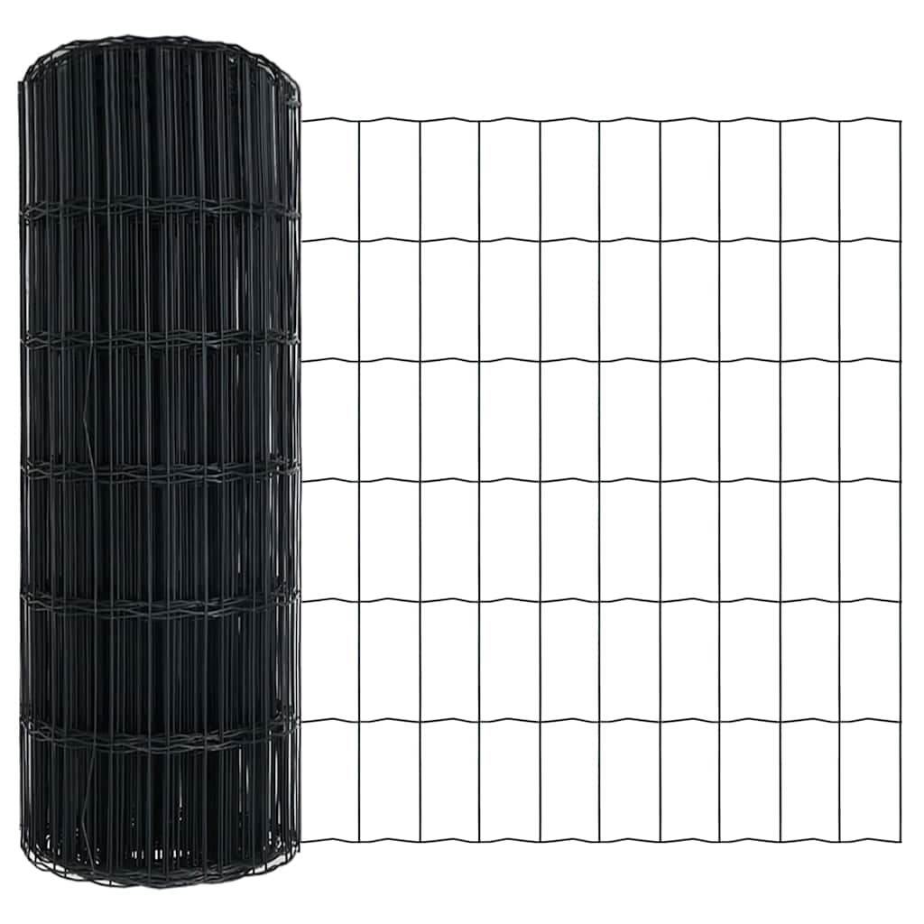 Euro Kerítés Talaj Rögzítő 25 x 0,6 m PVC-bevonatos acél Szürke
