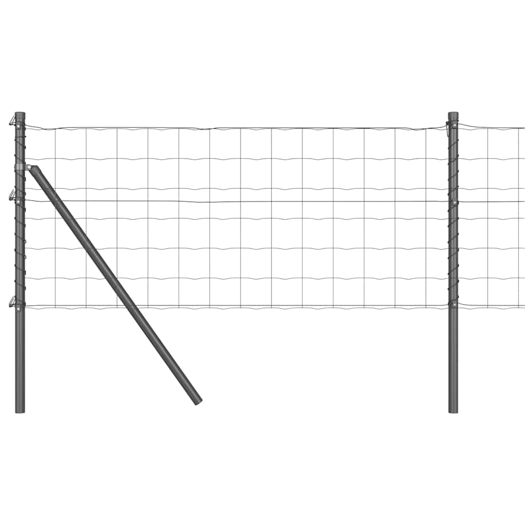 Euro Kerítés Talaj Rögzítő 25 x 0,6 m PVC-bevonatos acél Szürke