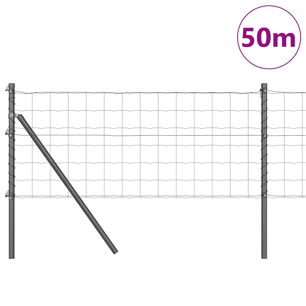 Euro Kerítés Talaj Rögzítő 50 x 0,6 m PVC-bevonatos acél Szürke