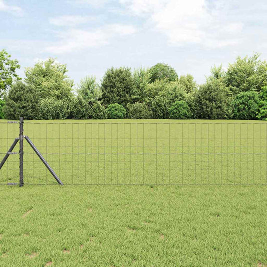 Euro Kerítés Talaj Rögzítő 10 x 0,8 m PVC-bevonatos acél Szürke